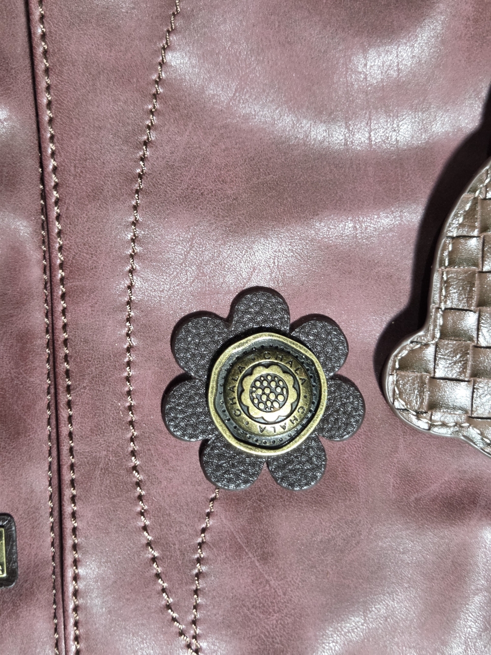 Chala Bowling Bag in Burgundy With 2 Extra Charms! NWT - Picture 4 of 13